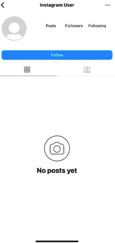 Ghost profile on instagram